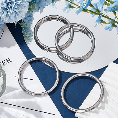 4Pcs 304 Stainless Steel Linking Rings FIND-SC0010-45-1
