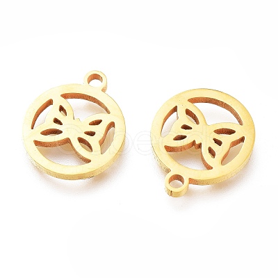 Ion Plating(IP) 304 Stainless Steel Charms STAS-A047-11G-1