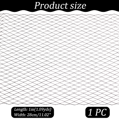 AHADERMAKER 1M Polyester Mesh Fabric AJEW-GA0006-88C-1