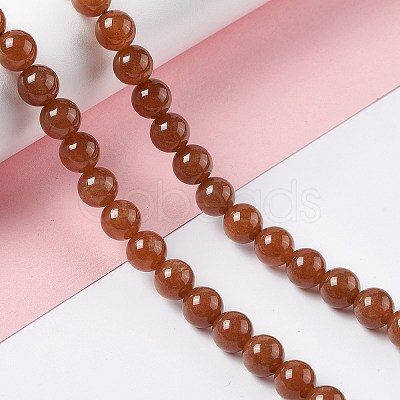 Natural White Jade Beads Strands G-I334-05B-1