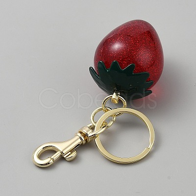 Resin & Light Gold Alloy Keychian KEYC-CJC0004-01A-1