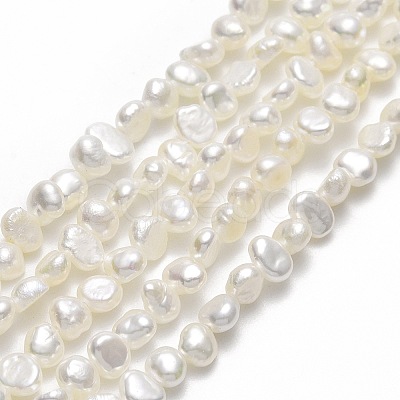 Natural Cultured Freshwater Pearl Beads Strands PEAR-A005-05A-01-1