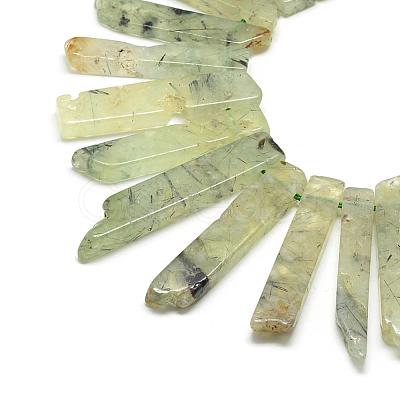 Natural Prehnite Beads Strands G-R419-19-1