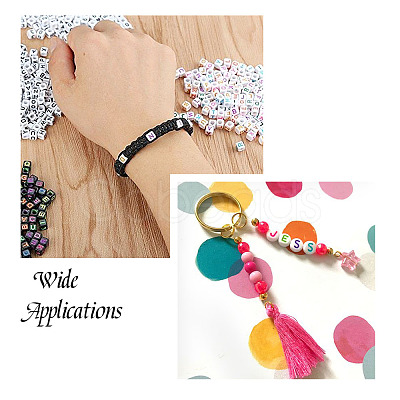 DIY Alphabet Themed Stretch Bracelet Making Kits DIY-PJ0001-08-1