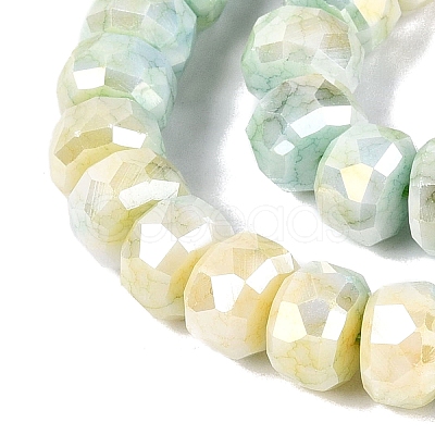 Anti-Tarnish Electroplate Glass Beads Strands GLAA-T025-10mm-11P-1