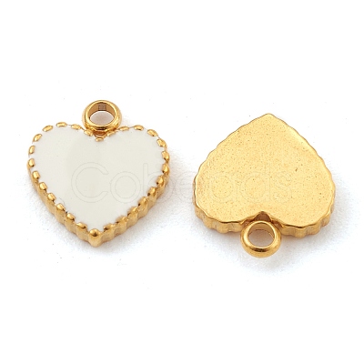 Fashion 304 Stainless Steel Enamel Pendants STAS-Z009-08G-1