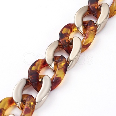 Handmade CCB Plastic Curb Chain AJEW-JB00678-10-1