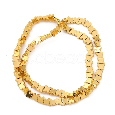 Electroplated Synthetic Non-magnetic Hematite Beads Strands G-C156-02G-1