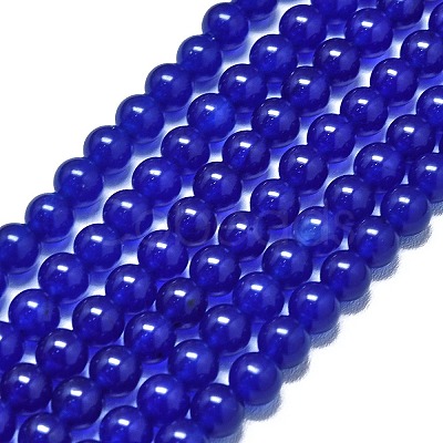 Natural Malaysia Jade Beads Strands G-L645-C01-6mm-18-1