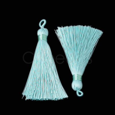 Polyester Tassel Big Pendants Decoration AJEW-S059-15-1