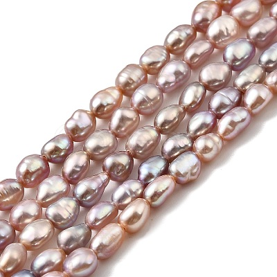 Natural Cultured Freshwater Pearl Beads Strands PEAR-I007-01P-04A-1
