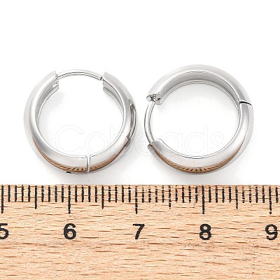 316 Surgical Stainless Steel Hoop Earrings for Women EJEW-G429-01B-P-1