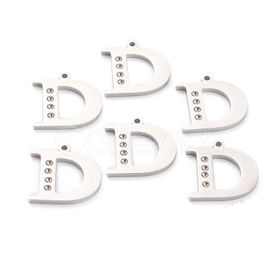 Non-Tarnish 304 Stainless Steel Pendant Rhinestone Settings STAS-F267-09D-P-1