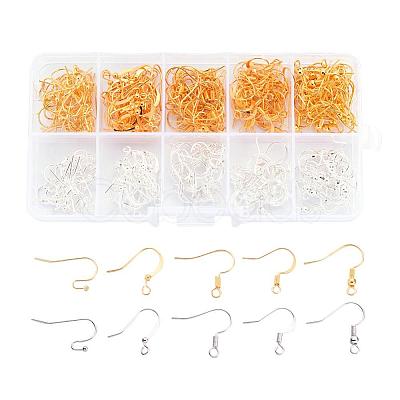 1 Box Five Styles Brass Earring Hooks KK-X0092-02-01-1