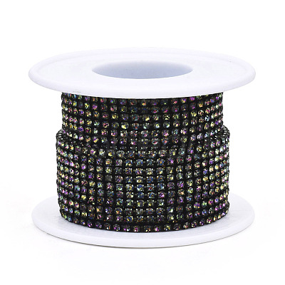 Electrophoresis Iron Rhinestone Strass Chains CHC-Q009-SS6.5-B10-1