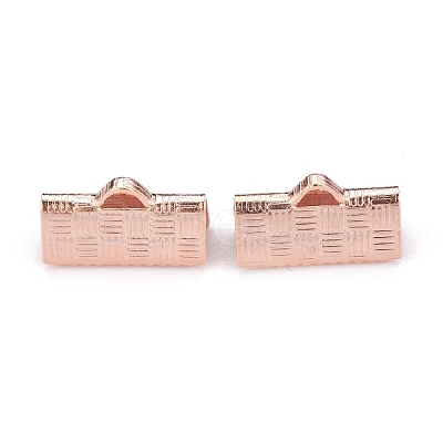 304 Stainless Steel Ribbon Crimp Ends STAS-P249-27A-RG-1