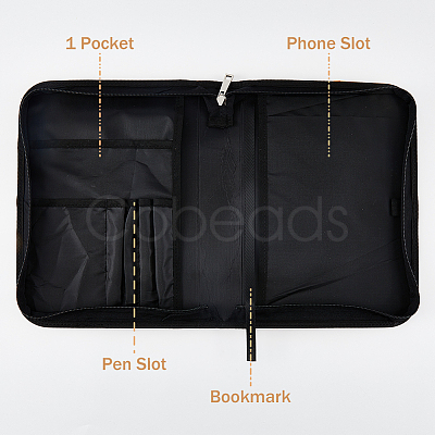 Portable PU Leather Book Case AJEW-WH0248-419B-1