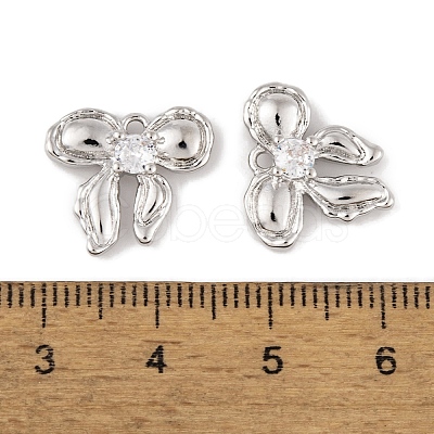 Brass Micro Pave Clear Cubic Zirconia Pendants LS-KK-L212-05P-1