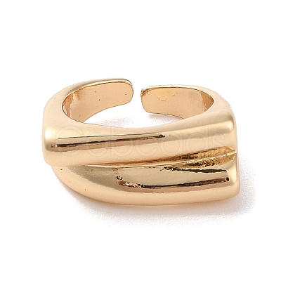 Brass Open Cuff Rings RJEW-K263-02KCG-1