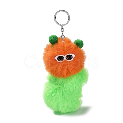 Cute Plush Cloth Worm Doll Pendant Keychains KEYC-P014-B01-1