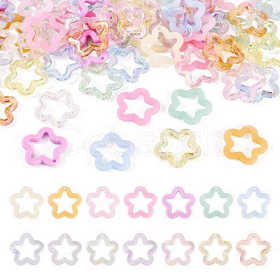 90Pcs 15 Colors Imitation Jelly Acrylic Pendants MACR-TA0002-49-1