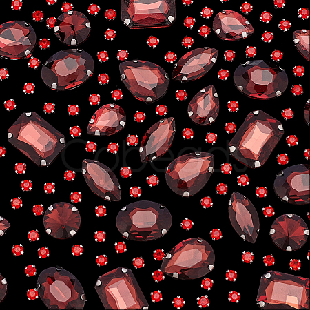 156Pcs 7 Styles Sew on Rhinestone DIY-SP0007-30E-1