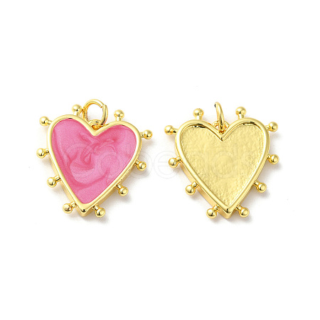 Rack Plating Brass Enamel Pendants KK-D074-03G-04-1