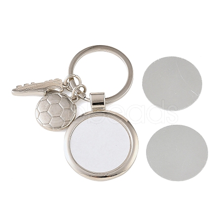 Football Alloy Sublimation Blanks Keychains AL-CBAF9A1-02P-04-1