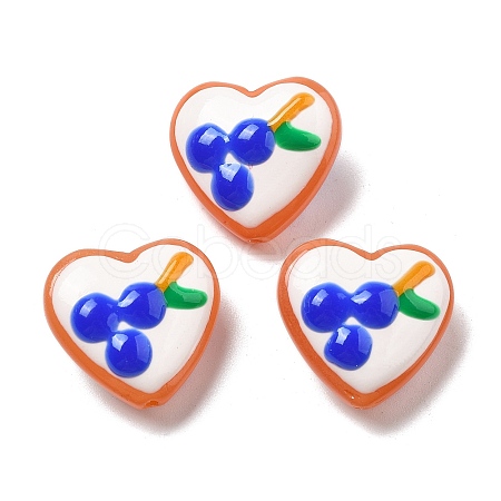 Baking Paint Glass Enamel Beads LAMP-V001-06E-1