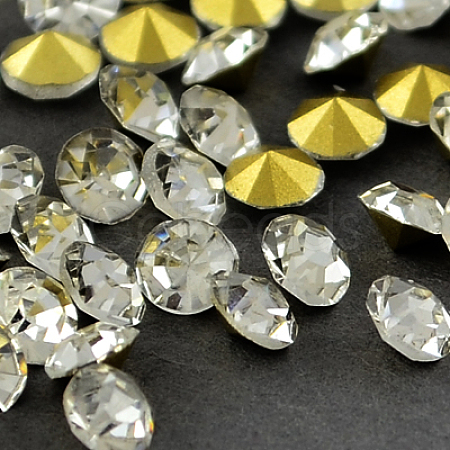 Grade A Glass Pointed Back Chaton Rhinestones RGLA-PP26-01A-1