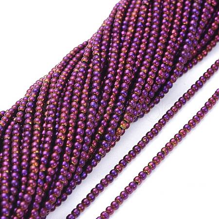 Electroplate Glass Beads Strands EGLA-K014-A-FP03-1