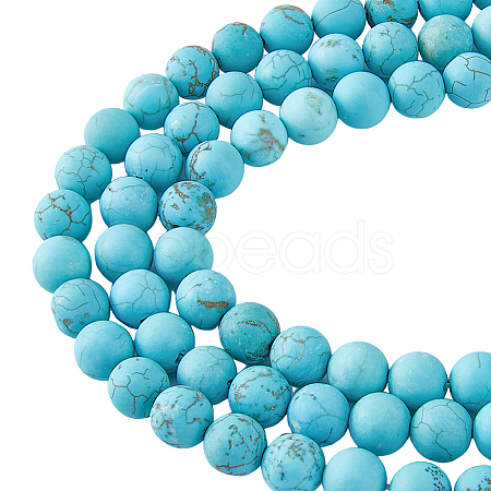 HOBBIESAY 3 Strands Natural Howlite Beads Strands G-HY0001-25-1