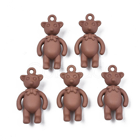 Rack Plating Spray Painted Alloy Pendants PALLOY-N172-001-02-1