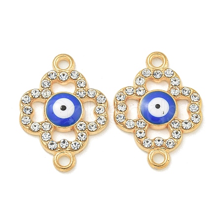 Alloy Blue Enamel Connector Charms ENAM-S003-02I-1