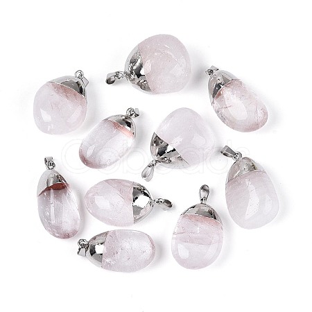 Natural Quartz Crystal Pendants G-N360-05P-01-1