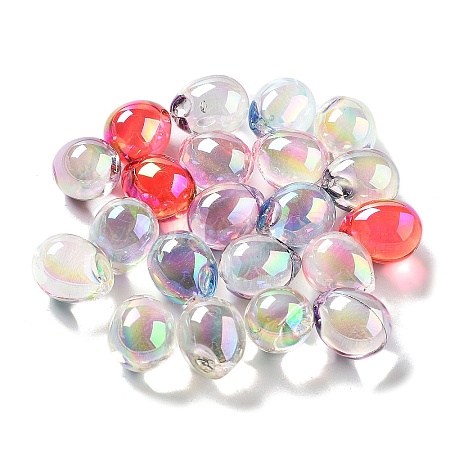 UV Plating Transparent Acrylic Pendants MACR-K356-02-1
