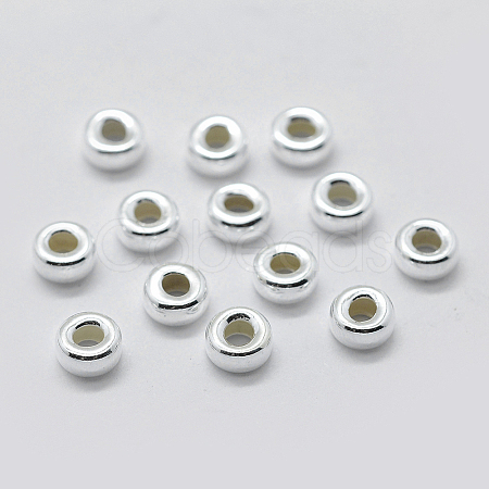 925 Sterling Silver Spacer Beads STER-K171-39S-02-1