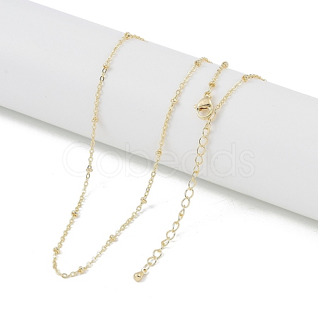 Brass Satellite Chains Necklaces NJEW-U008-04G-1