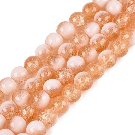Crackle Glass Beads X1-GLAA-U001-6mm-10-1