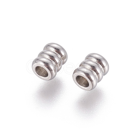 Tarnish Resistant 202 Stainless Steel Beads STAS-F205-08P-1