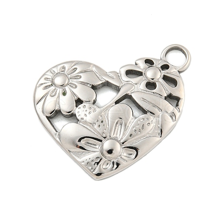 Non-Tarnish 304 Stainless Steel Pendants STAS-L080-022P-1