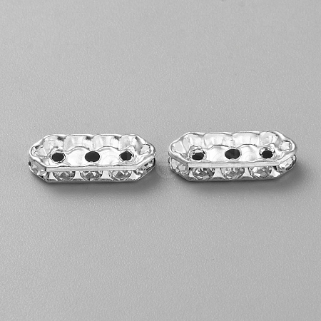 20Pcs Alloy Crystal Rhinestone Spacer Bars FIND-WH20003-27S-1
