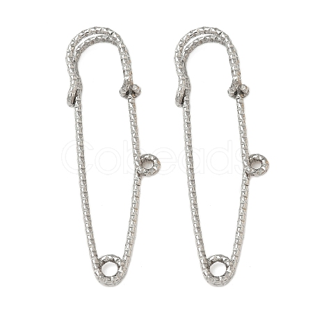 304 Stainless Steel Safety Pins Brooch Findings STAS-K252-11D-P-1