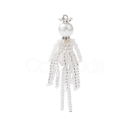 Glass Seed Beads Big Pendants PALLOY-MZ00687-03-1