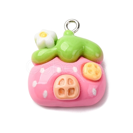 Opaque Resin Pendants RESI-V011-01D-1