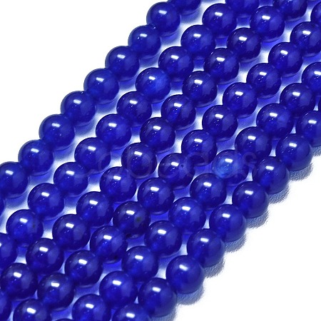 Natural Malaysia Jade Beads Strands G-L645-C01-6mm-18-1