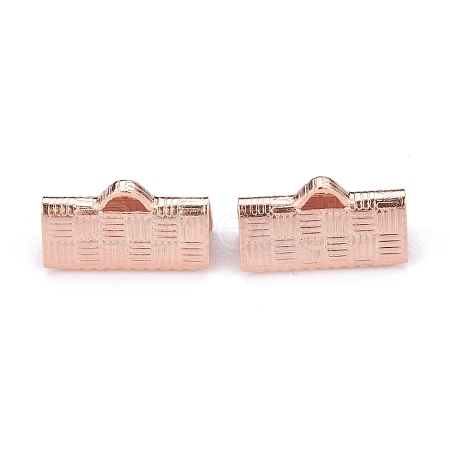 304 Stainless Steel Ribbon Crimp Ends STAS-P249-27A-RG-1
