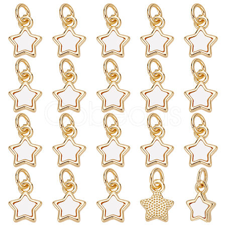 12Pcs Brass Charms KK-ME0002-13-1