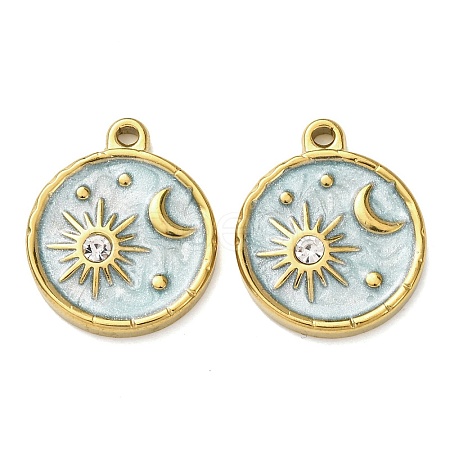304 Stainless Steel Pendants STAS-N129-13A-G04-1