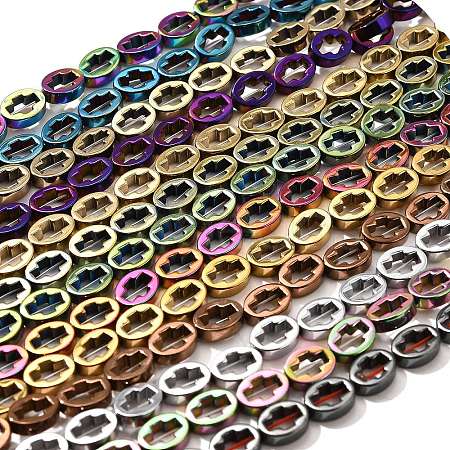 Electroplated Synthetic Non-magnetic Hematite Beads Strands G-L613-Z01-01-1